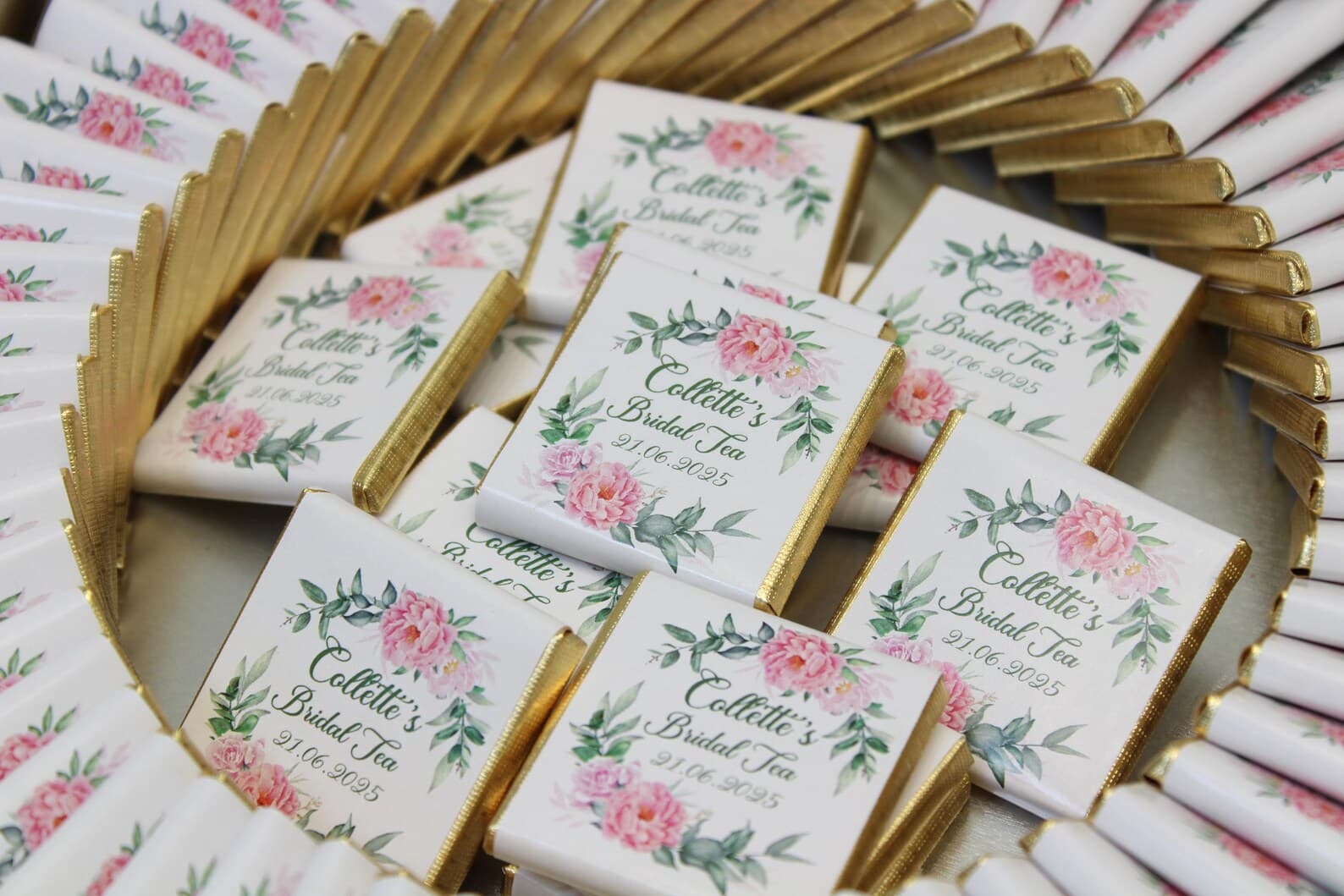 Personalised Chocolate Favour — handmade by Butterflyy Shop