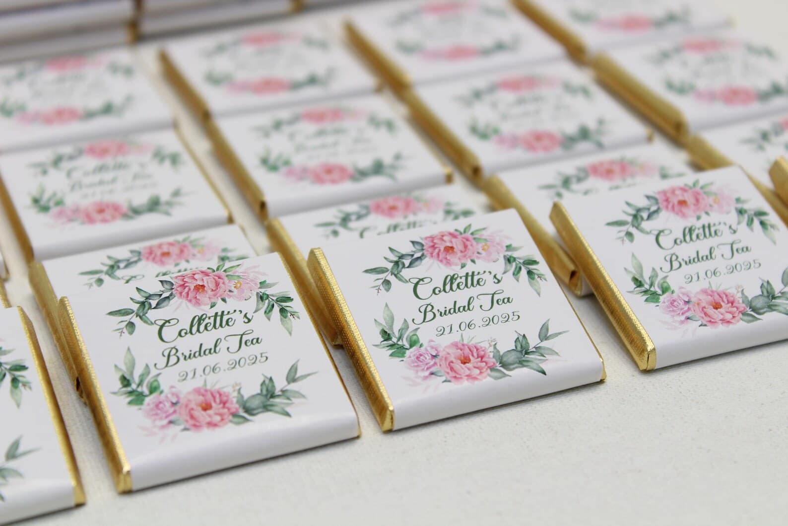 Personalised Chocolate Favour — handmade by Butterflyy Shop